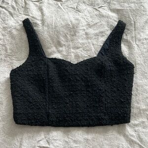 Abercrombie and Fitch women’s cropped tweed tank XS